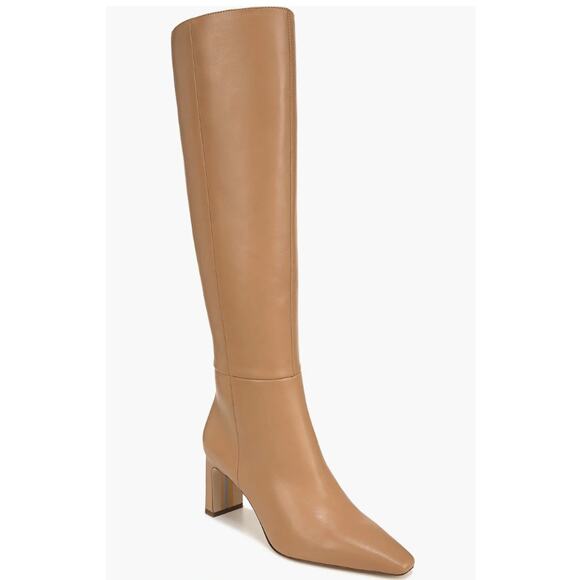 Sam Edelman Sylvia Knee High Boots Luxe Tan Leather 11.5 Athletic Fit Style NWOB - Picture 1 of 15